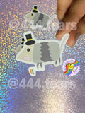 Possum with pride flag sticker