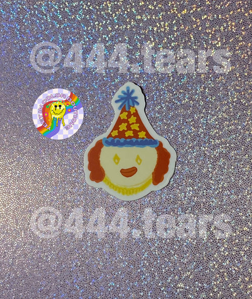 Clown sticker