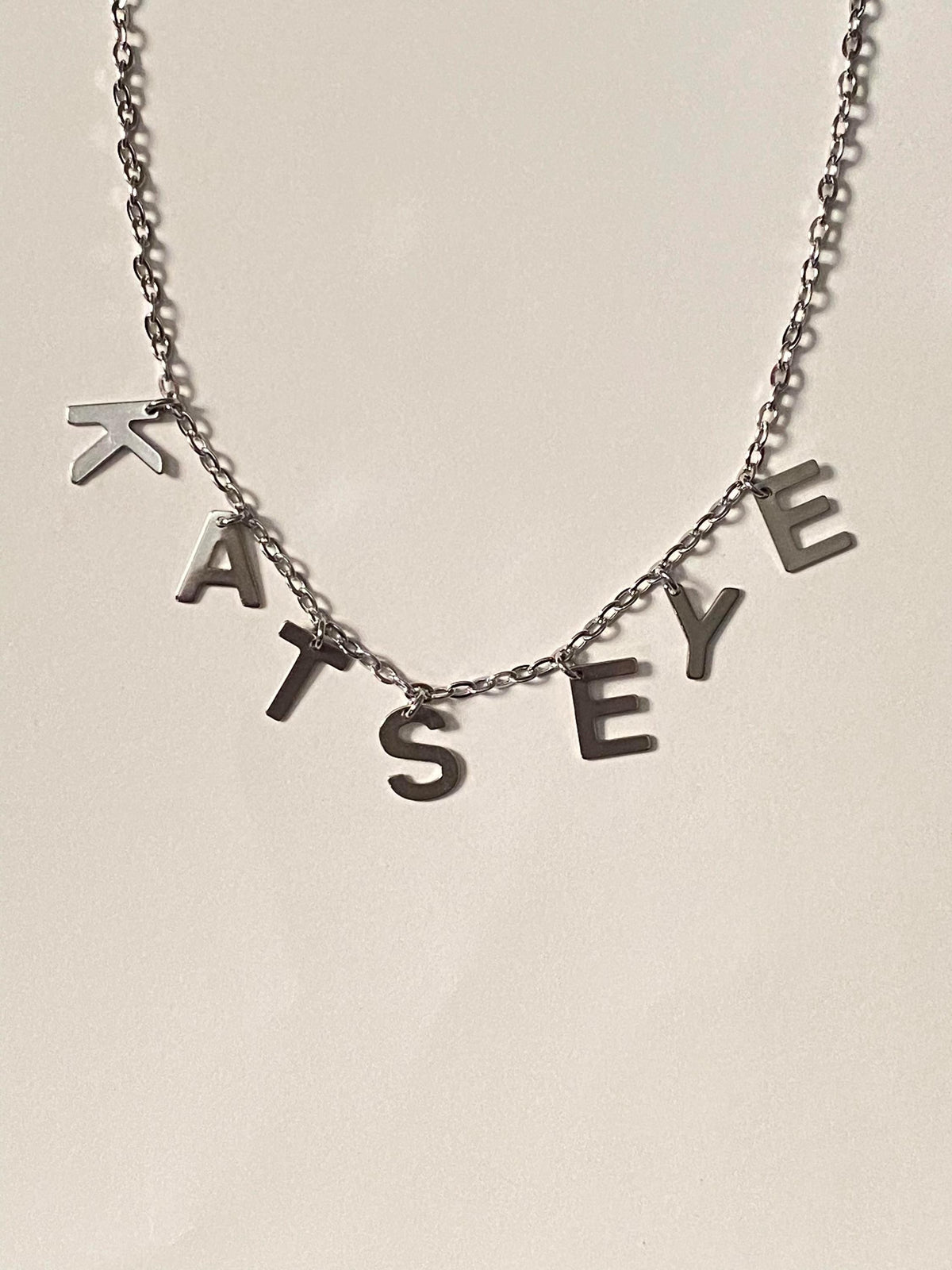 Kats eye kpop charm necklace